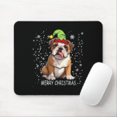 Engelse Bulldog Dog Tree Kersttrui Xmas Do Muismat (Met muis)