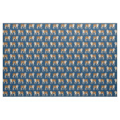 Engelse Bulldog dogs skateboards Stof (Fat Quarter)