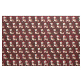 Engelse Bulldog en Red Plaid Kerstmis Stof (Yard (91,4 cm))