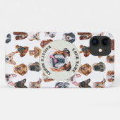 Engelse bulldog en vrienden gepersonaliseerd Case-Mate iPhone case (Achterkant (horizontaal))