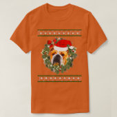 Engelse Bulldog - English Bulldog - Kerstmis T-shirt (Design voorkant)