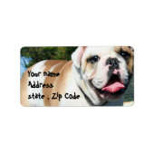 Engelse bulldog etiket (Voorkant)