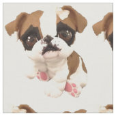 Engelse Bulldog Fabric Stof (Close Up)