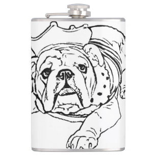 Engelse bulldog flas heupfles