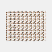 Engelse Bulldog Fleece Blanket (Voorkant (Horizontaal))