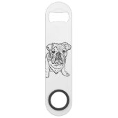 Engelse bulldog flesopener speed flessenopener (Voorkant)