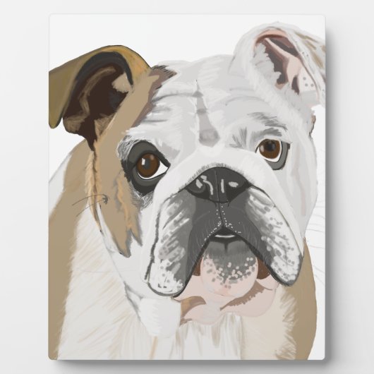Engelse Bulldog Fotoplaat (Voorkant)