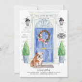 Engelse Bulldog Front door Moving Announding Kaart (Voorkant)