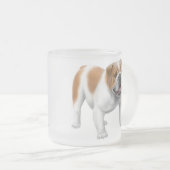 Engelse Bulldog Frosted Mok (Voorkant rechts)