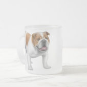 Engelse Bulldog Frosted Mok (Voorkant links)