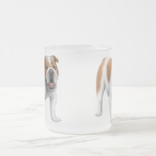 Engelse Bulldog Frosted Mok (Center)