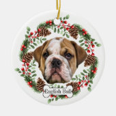 Engelse Bulldog gepersonaliseerd Ornament voor hui (Voorkant)