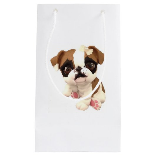 Engelse Bulldog Gift Bag Klein Cadeauzakje (Voorkant)