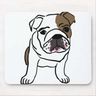 Engelse Bulldog Gift Shirten Nope Lazy English Bul Muismat