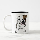 Engelse Bulldog Gift Shirten Nope Lazy English Bul Tweekleurige Koffiemok (Links)