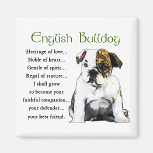 Engelse bulldog Gifts Magneet