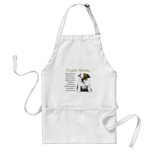 Engelse bulldog Gifts Standaard Schort (Voorkant)