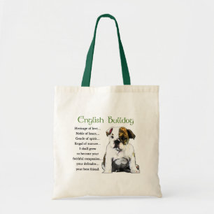 Engelse bulldog Gifts Tote Bag