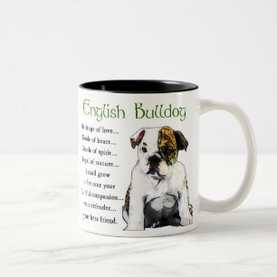 Engelse bulldog Gifts Tweekleurige Koffiemok