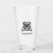 Engelse Bulldog Glass Tumbler (Voorkant)