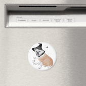 Engelse Bulldog Halloween Magnet (Insitu (Vaatwasser))
