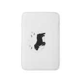 Engelse Bulldog - Halloween Moon Silhouette Ov Badmat (Voorkant Verticaal)