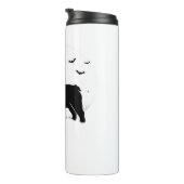 Engelse Bulldog - Halloween Moon Silhouette Ov Thermosbeker (Geroteerd rechts)