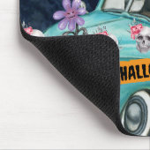 Engelse Bulldog Halloween Truck Scary Night Muismat (Hoek)