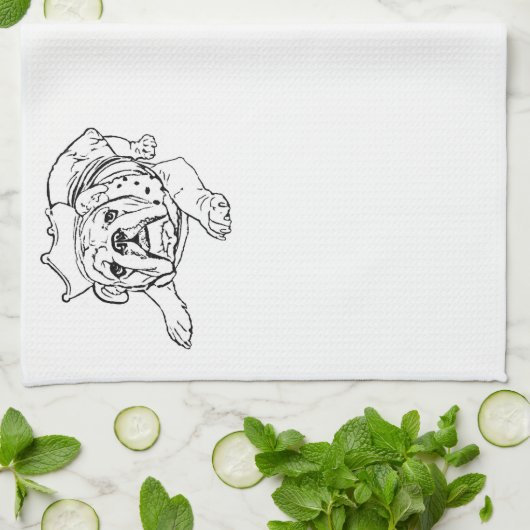 Engelse bulldog handdoek (Gevouwen)