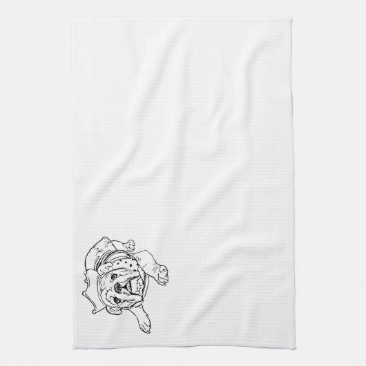 Engelse bulldog handdoek (Verticaal)