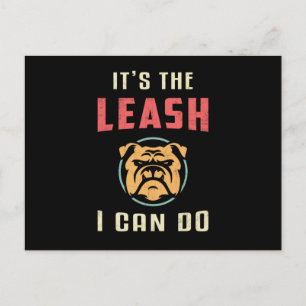 Engelse bulldog Het is riem ik kan  grappig doen Briefkaart