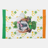 Engelse Bulldog Holiday Home Decor St Patricks Day Theedoek (Horizontaal)