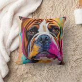 Engelse bulldog hond huisdier schattig Schattig di Kussen (Deken)