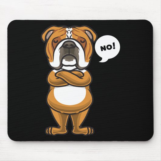 Engelse Bulldog Hond Muismat (Voorkant)