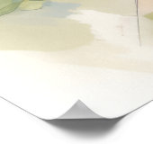 Engelse Bulldog hond ontspannen in tuin dierenplez Poster (Hoek)