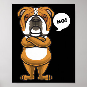 Engelse Bulldog Hond Poster