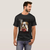 Engelse Bulldog Hond Ramen T-shirt (Voorkant volledig)
