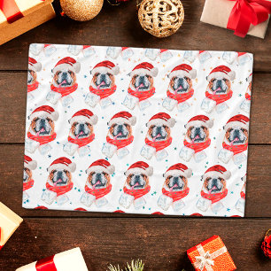 Engelse Bulldog Hondenras Kerstmis Fleece Deken