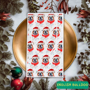 Engelse Bulldog Hondenras Kerstmis Klein Cadeauzakje