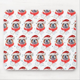 Engelse Bulldog Hondenras Kerstmis Muismat