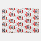 Engelse Bulldog Hondenras Kerstmis Theedoek (Horizontaal)
