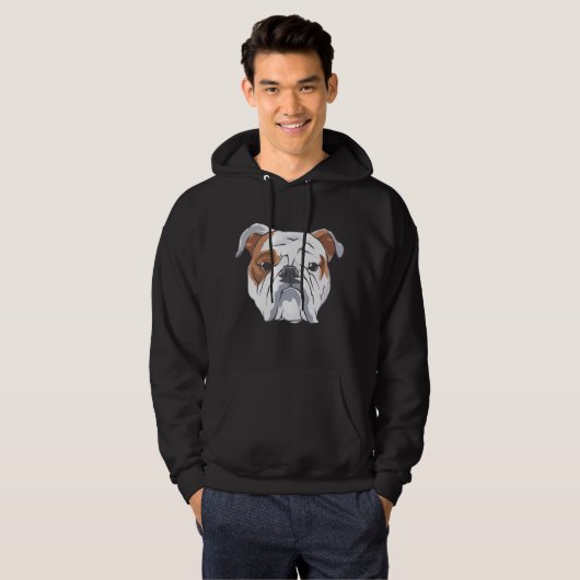 Engelse Bulldog Hoodie (Voorkant volledig)
