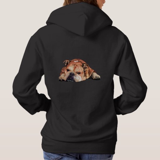 Engelse Bulldog Hoodie (Achterkant)