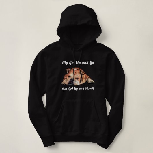 Engelse Bulldog Hoodie (Design voorkant)