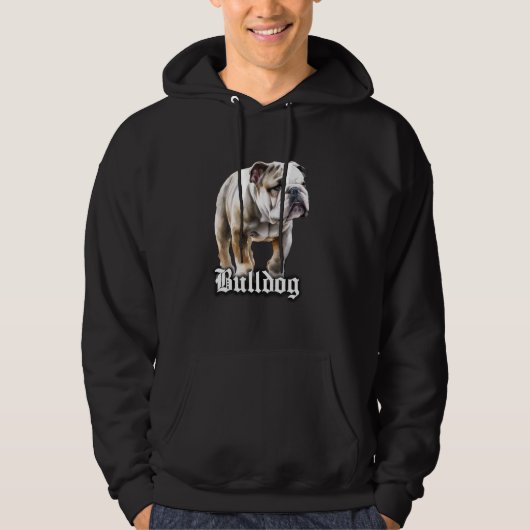 Engelse Bulldog Hoodie (Voorkant)