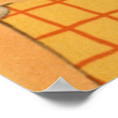  Engelse Bulldog & Horse Illustration Poster (Hoek)