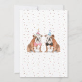 Engelse Bulldog Huwelijks Honden Kaart (Achterkant)