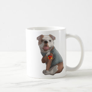 Engelse Bulldog I Love Mam Tattoo Dog Shirt Moeder Koffiemok