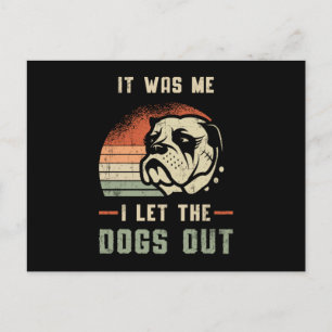 Engelse Bulldog Ik laat de honden  grappigs uit Briefkaart