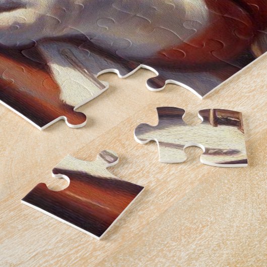  Engelse Bulldog Illustratie Legpuzzel (Zijkant)